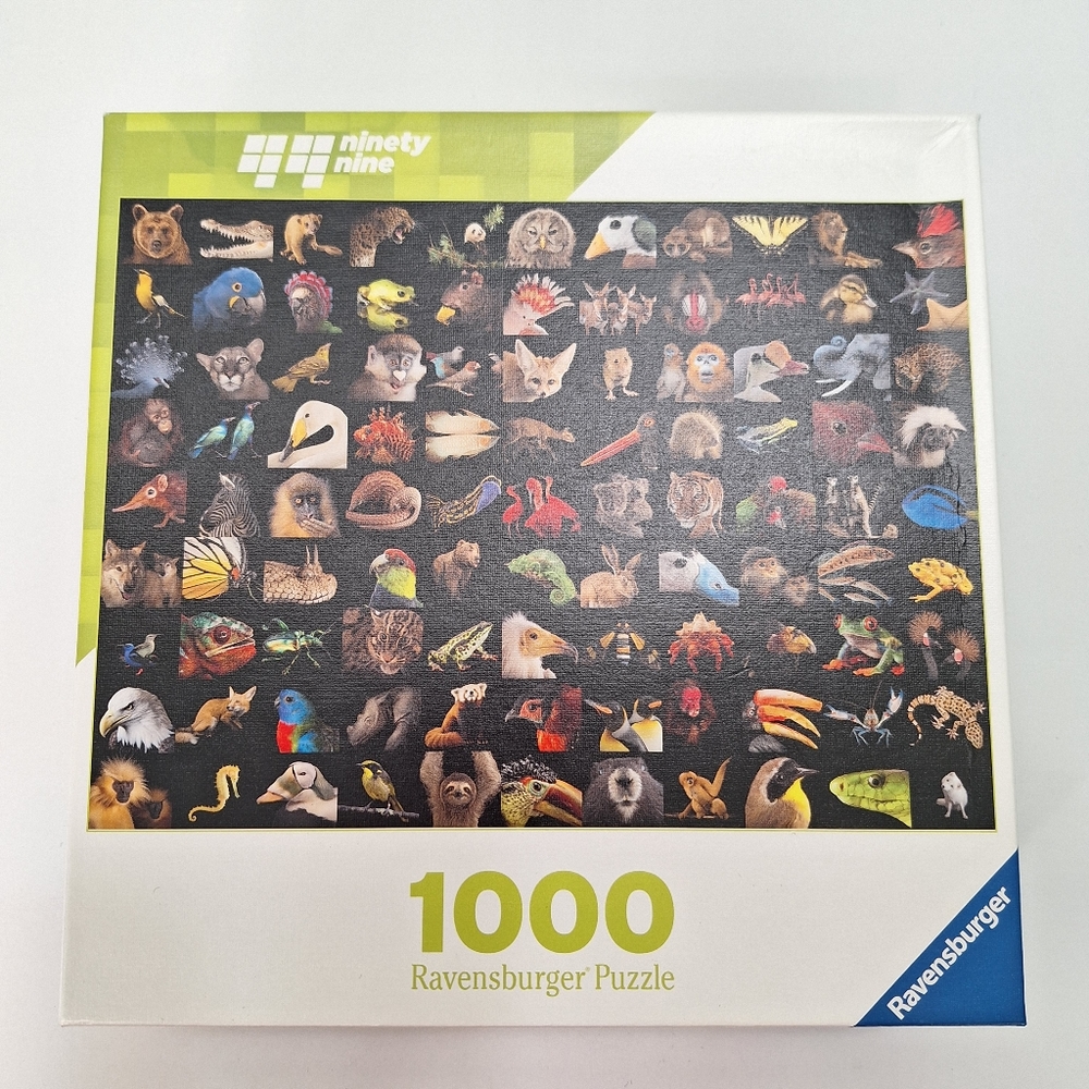 NIB Ravensburger 99 Beautiful Animals 1000 Piece Jigsaw Puzzle National Geo